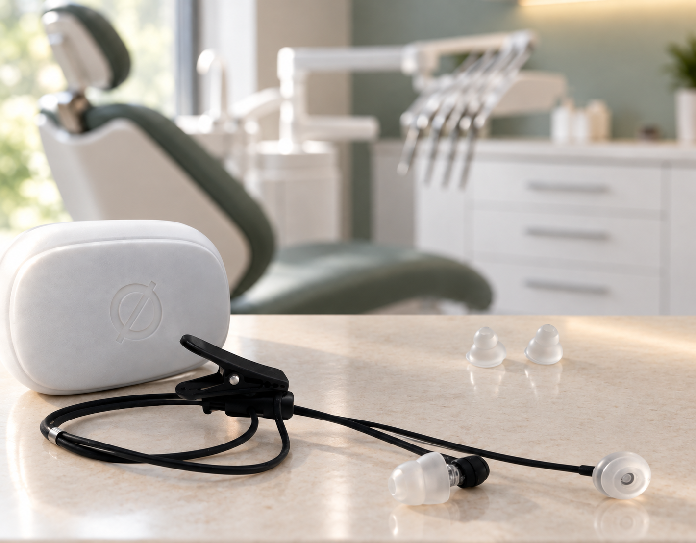 ELSØUND Universal Care — kit complet avec étui et cordon amovible